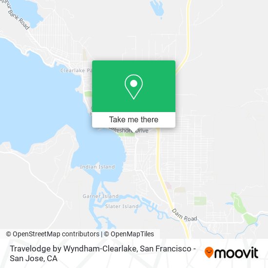 Travelodge by Wyndham-Clearlake map