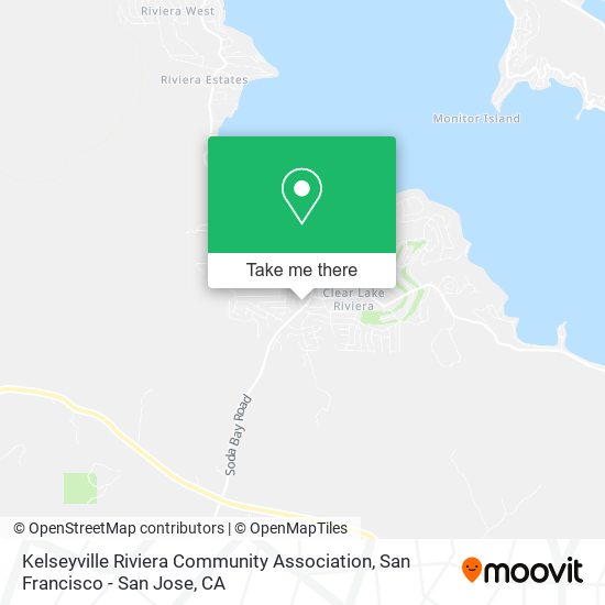 Kelseyville Riviera Community Association map