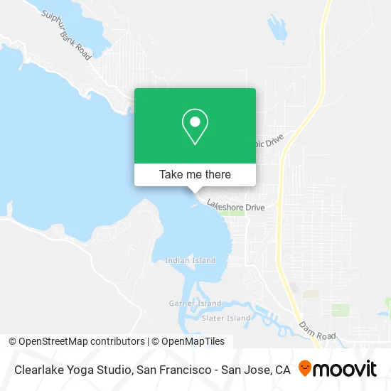 Mapa de Clearlake Yoga Studio