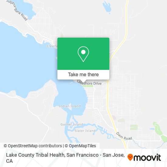 Lake County Tribal Health map