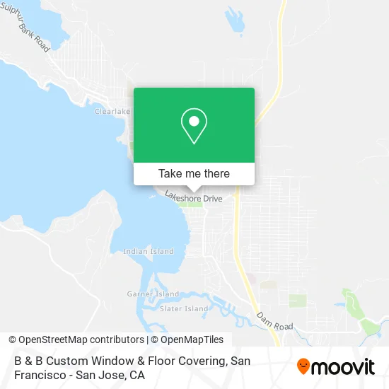 B & B Custom Window & Floor Covering map