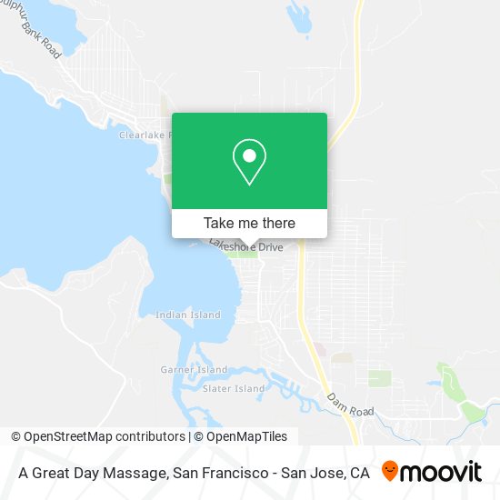 A Great Day Massage map