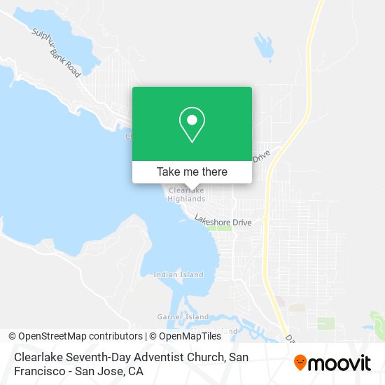 Clearlake Seventh-Day Adventist Church map