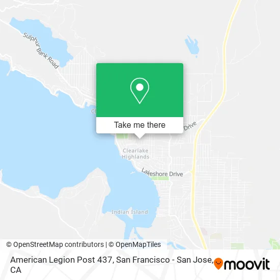 Mapa de American Legion Post 437