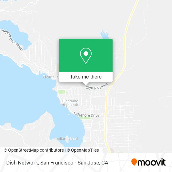 Mapa de Dish Network