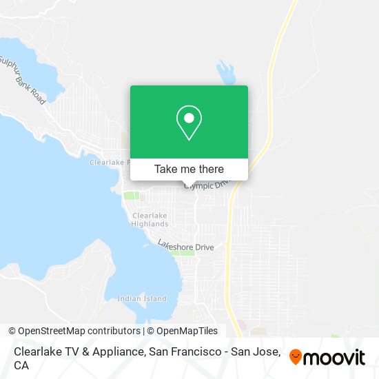 Clearlake TV & Appliance map