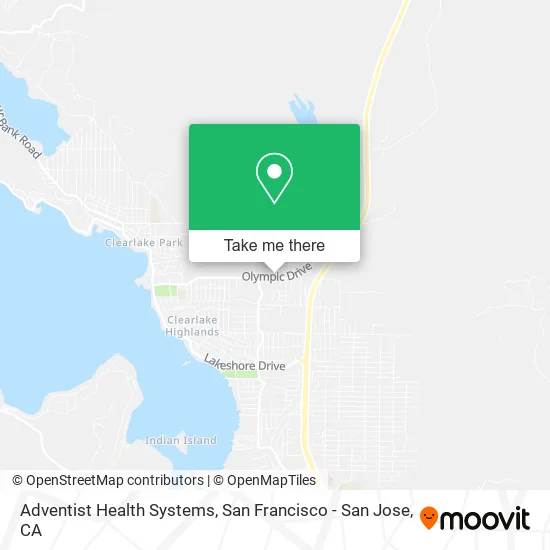 Mapa de Adventist Health Systems