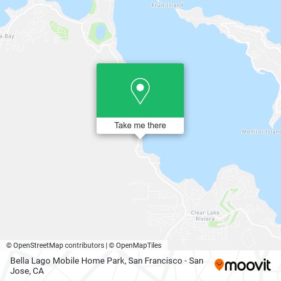 Bella Lago Mobile Home Park map