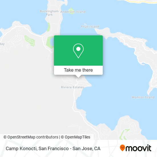 Camp Konocti map