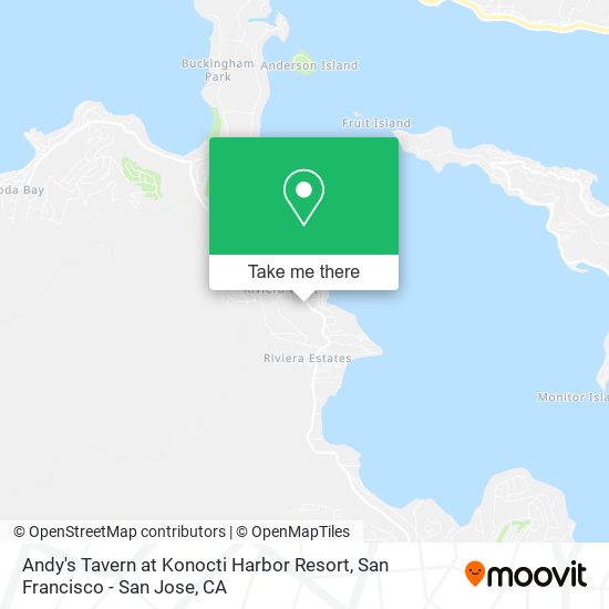Andy's Tavern at Konocti Harbor Resort map
