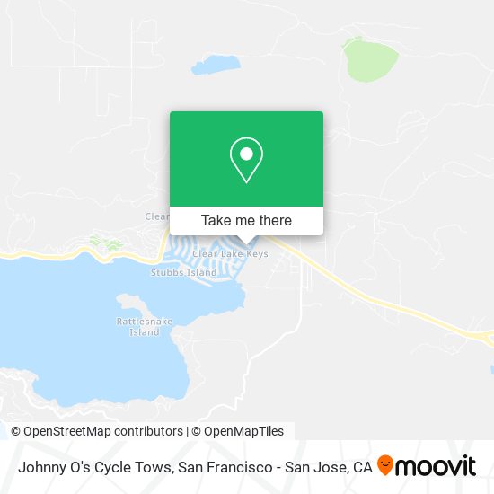 Johnny O's Cycle Tows map