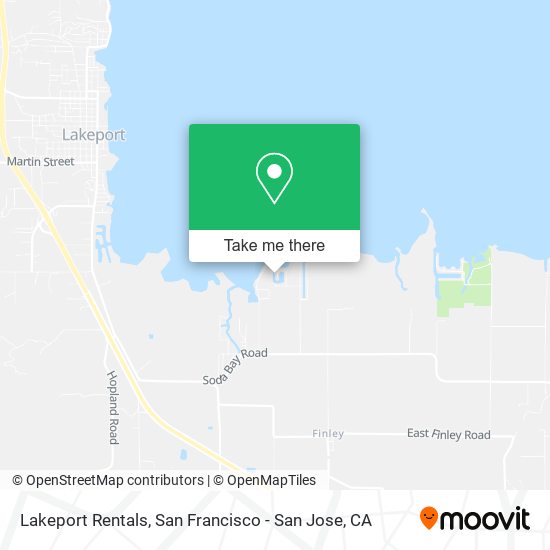 Mapa de Lakeport Rentals