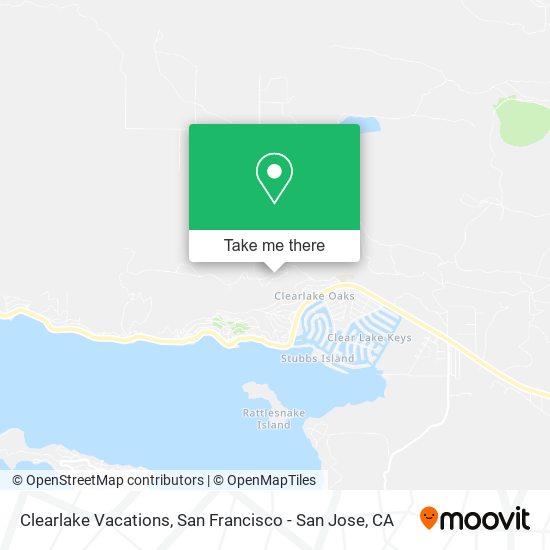 Clearlake Vacations map