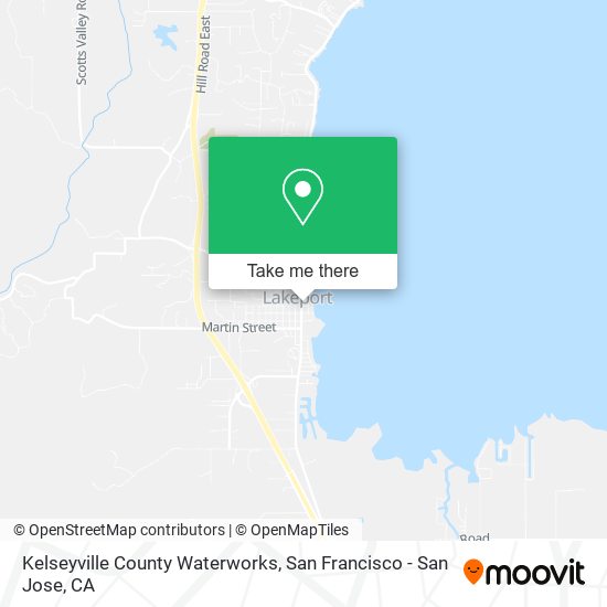 Mapa de Kelseyville County Waterworks