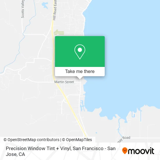 Mapa de Precision Window Tint + Vinyl