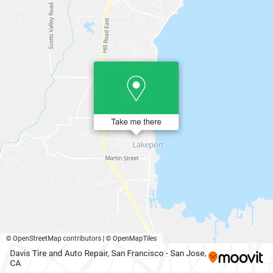 Davis Tire and Auto Repair map