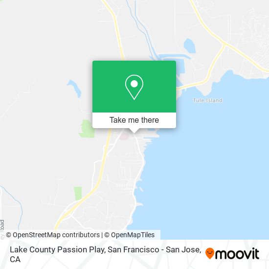 Lake County Passion Play map