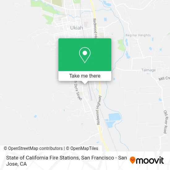 State of California Fire Stations map