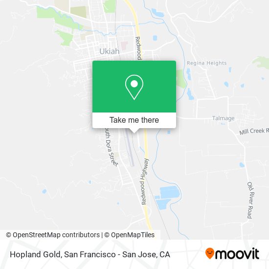 Hopland Gold map