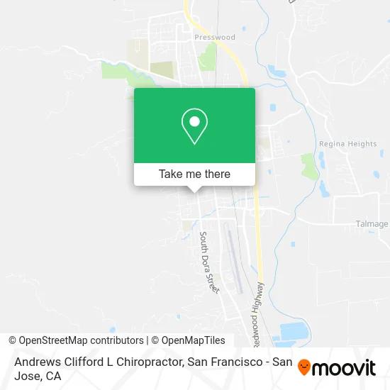 Andrews Clifford L Chiropractor map