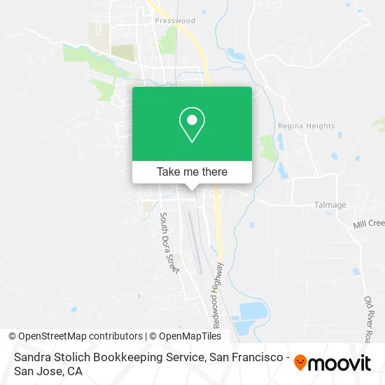 Sandra Stolich Bookkeeping Service map