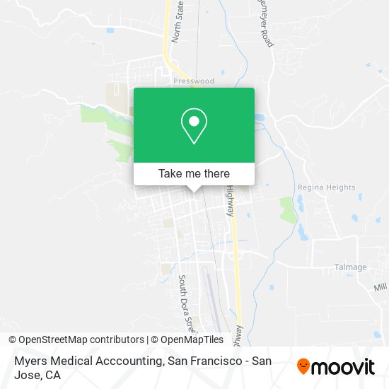 Myers Medical Acccounting map