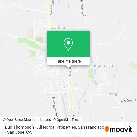 Mapa de Bud Thompson - All Norcal Properties