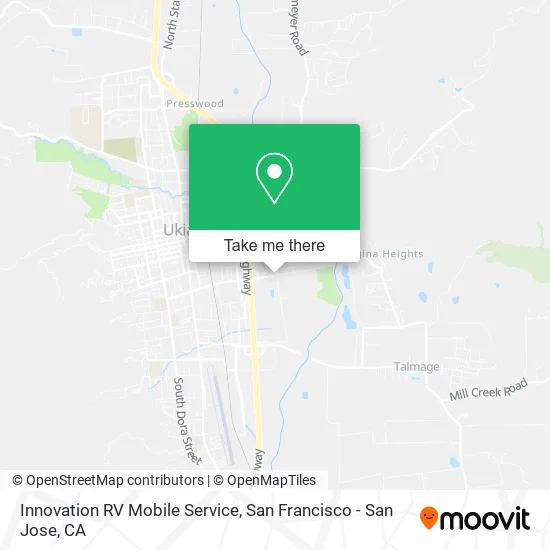 Innovation RV Mobile Service map