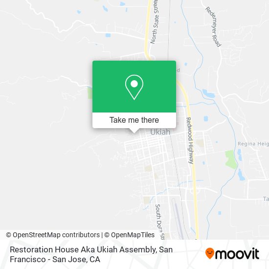 Mapa de Restoration House Aka Ukiah Assembly