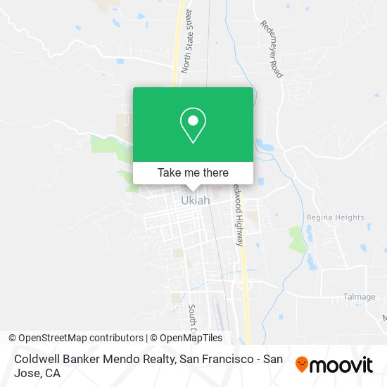 Coldwell Banker Mendo Realty map