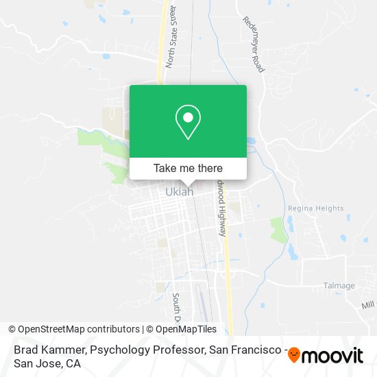 Brad Kammer, Psychology Professor map