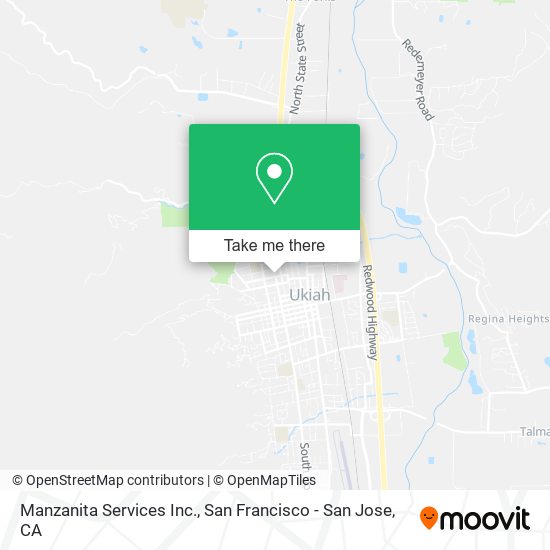 Manzanita Services Inc. map