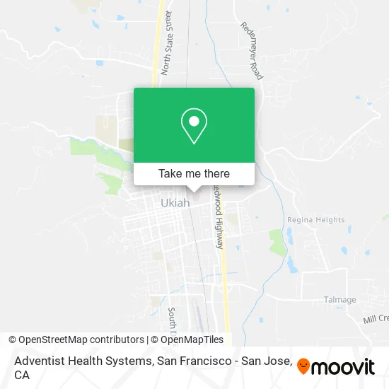 Adventist Health Systems map