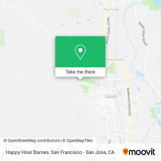 Happy Hour Barnes map