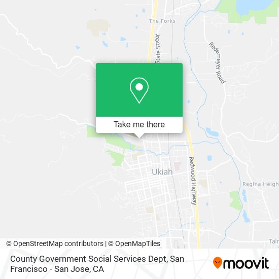 County Government Social Services Dept map