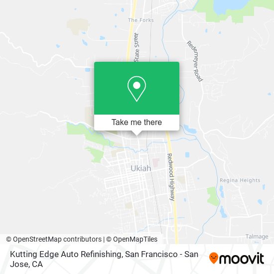 Kutting Edge Auto Refinishing map