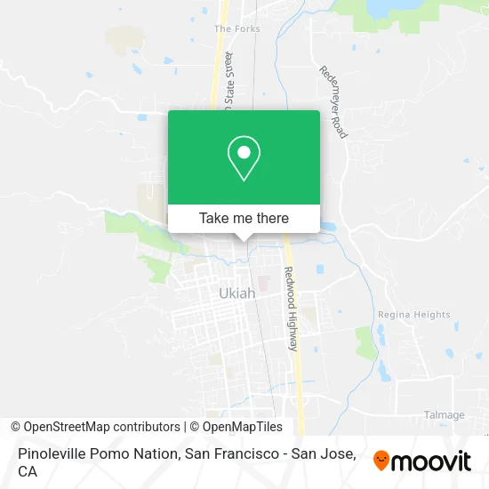 Pinoleville Pomo Nation map