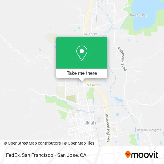 FedEx map