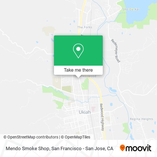 Mapa de Mendo Smoke Shop