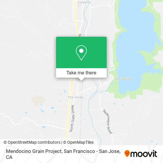 Mapa de Mendocino Grain Project