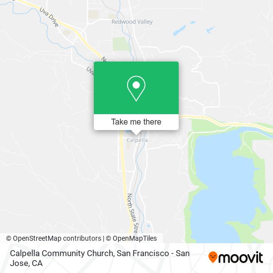 Calpella Community Church map