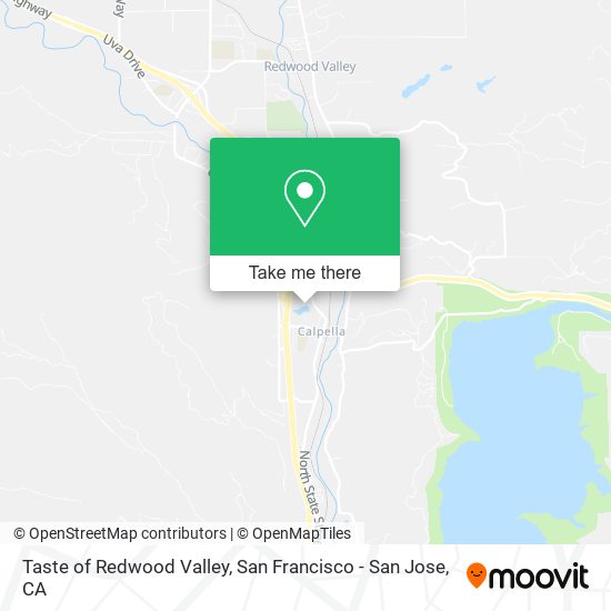 Taste of Redwood Valley map