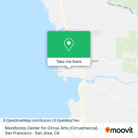 Mendocino Center for Circus Arts (Circusmecca) map