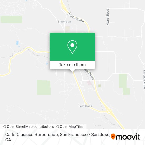 Carls Classics Barbershop map