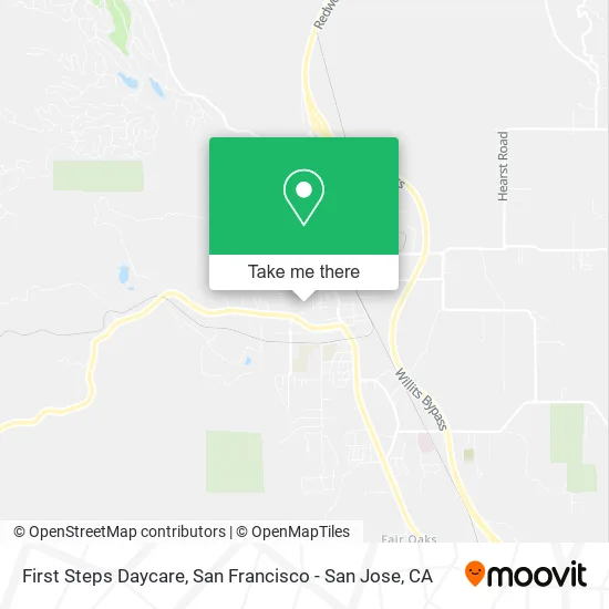 Mapa de First Steps Daycare