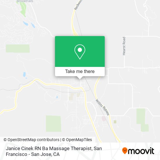 Mapa de Janice Cinek RN Ba Massage Therapist