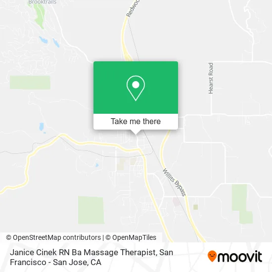 Mapa de Janice Cinek RN Ba Massage Therapist