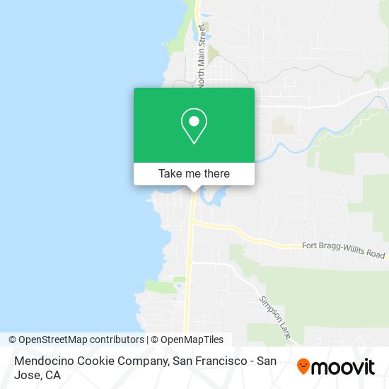 Mendocino Cookie Company map