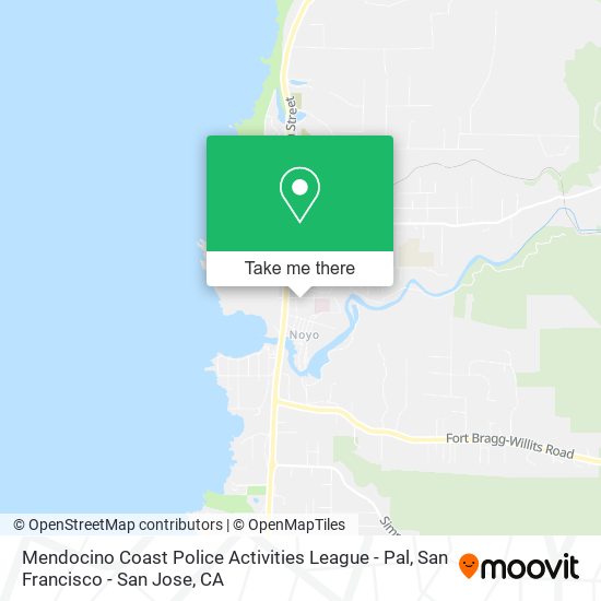 Mendocino Coast Police Activities League - Pal map