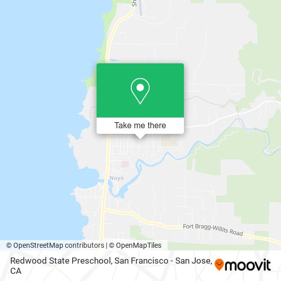 Redwood State Preschool map